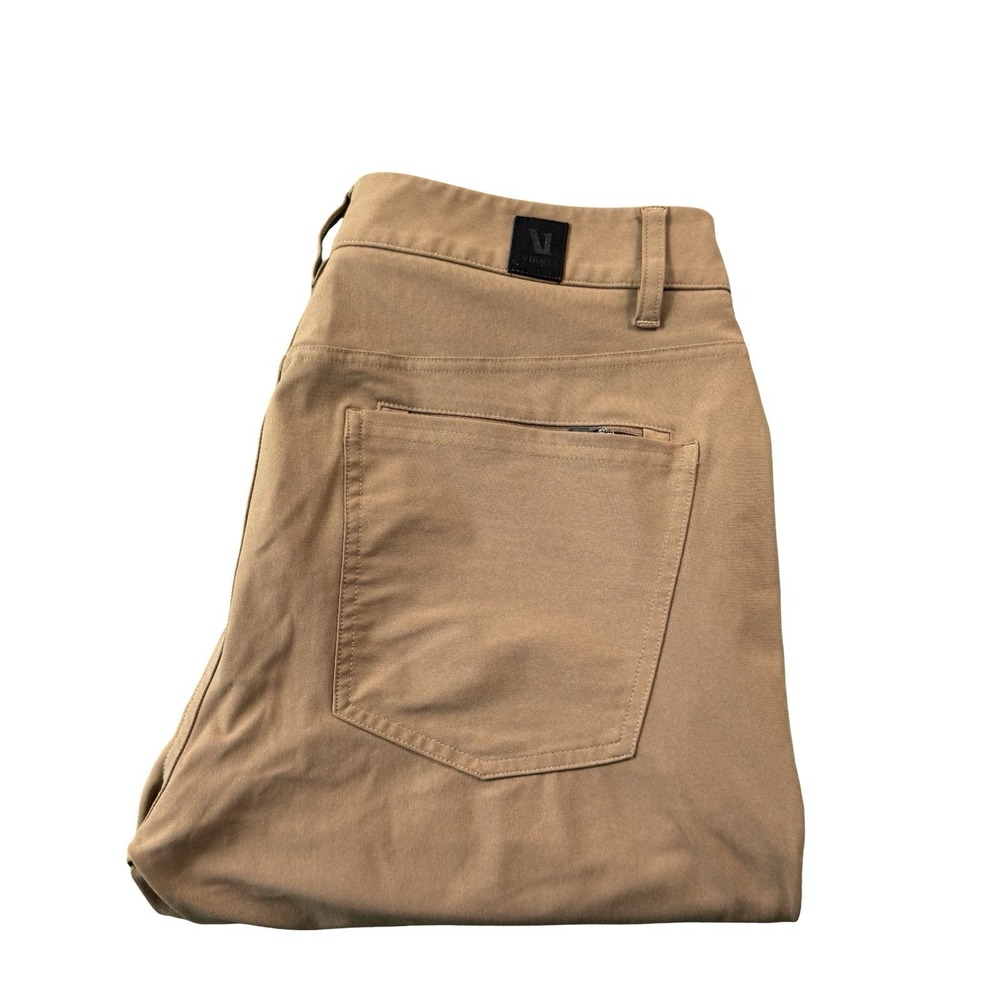 Vuori Brown Meta Performance 5 Pocket Pant Mens Size 30x30 Chino